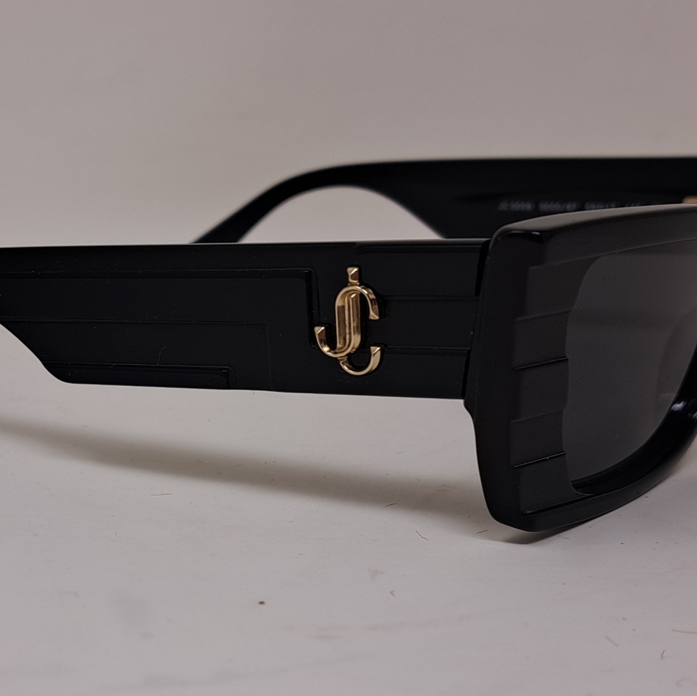 NWT Jimmy Choo Avenue Motif Tatum Sunglasses Matte Black Gray JC5009 53-17-140 - Picture 10 of 15
